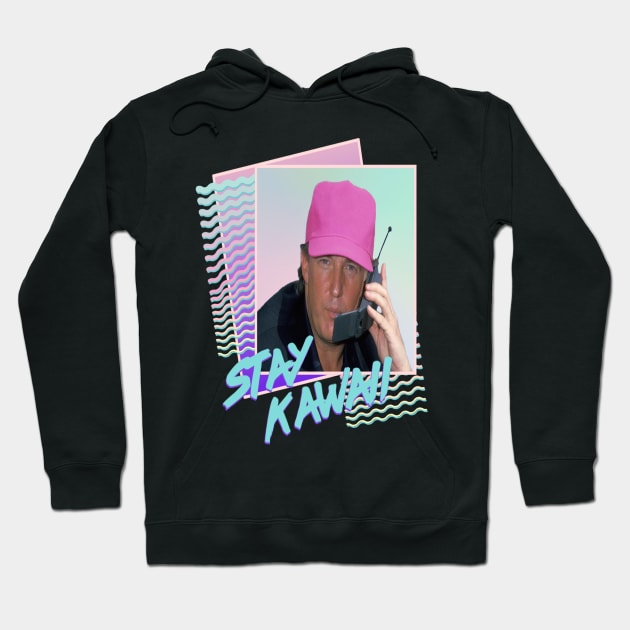 Trump Stay Kawaii Retrowave Vaprowave Retro Memphis Design Hoodie by MrWatanabe